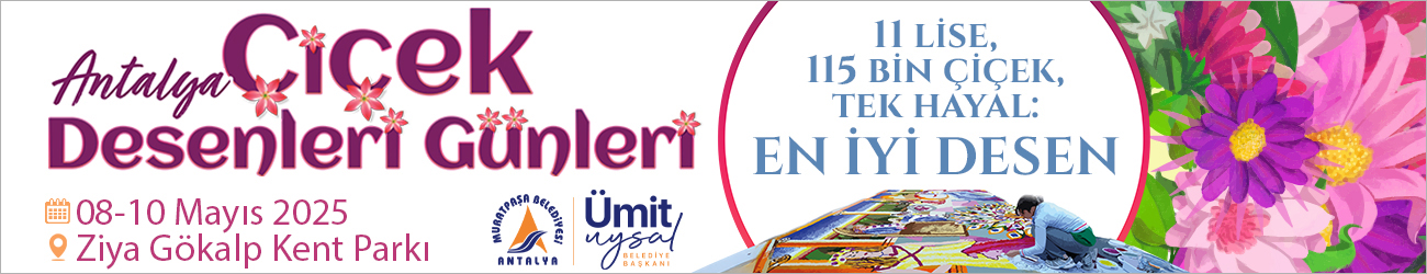 Çi̇çek Desenleri̇ Günleri̇ 1300X250