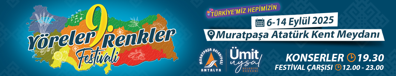 9. Yöreler Renkler Fest. 1300X250