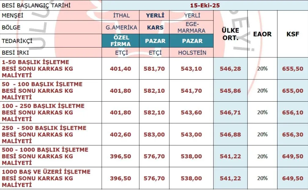 Besi Uretim Maliyeti 1
