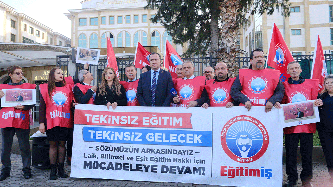 Eğitim-İş’ten soruşturmaya tepki: “Sözümüzün Arkasındayız”