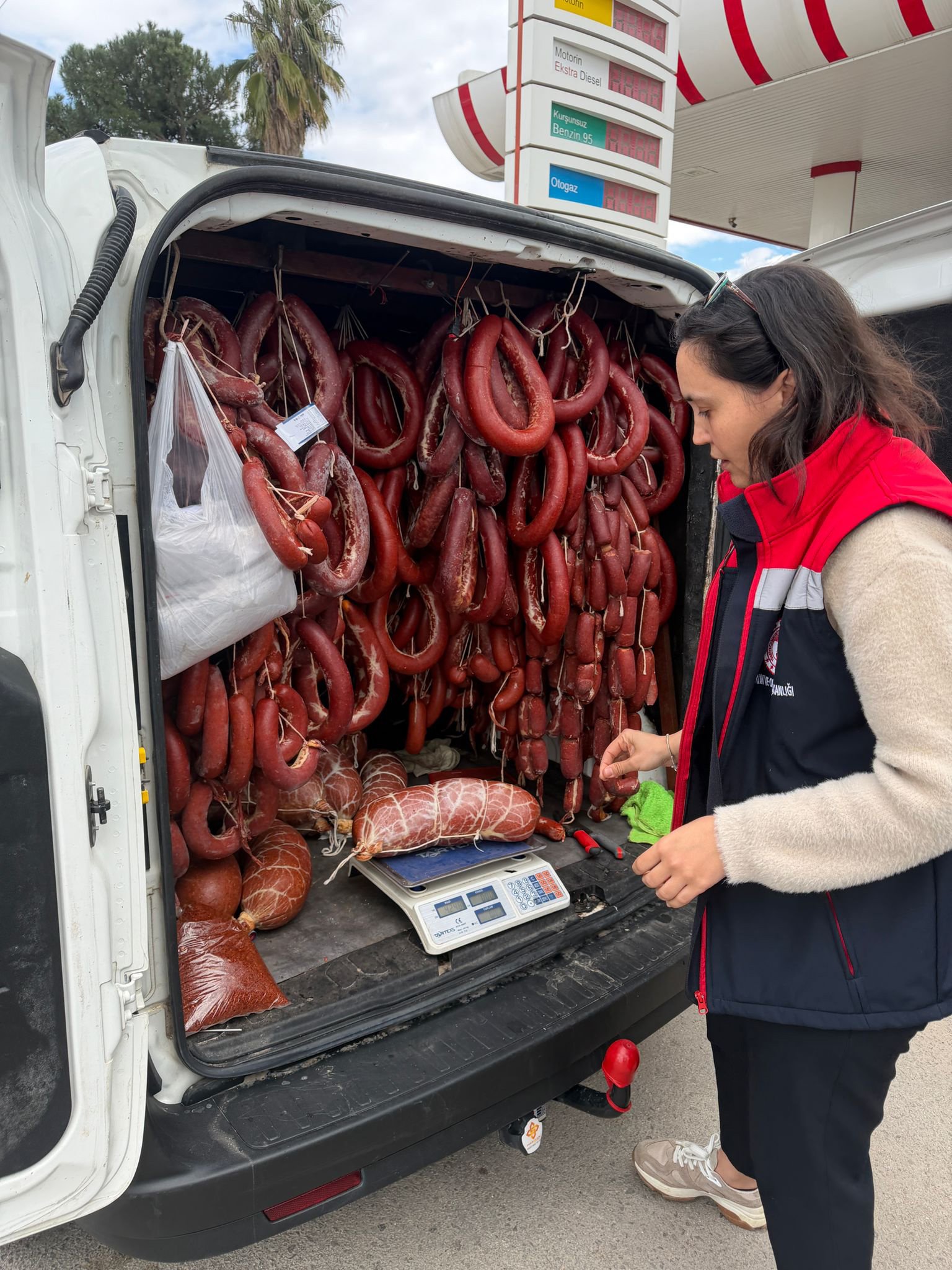 Tarihi sucuklar Serik'te yakalandı