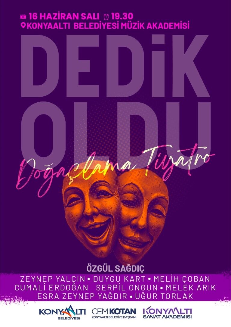 Konyaalti’nda Üç Doğaçlama Ti̇yatro Oyunu Sahnelenecek (2)