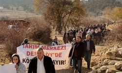 Korkuteli'nde kömür ocağına karşı zafer köylülerin