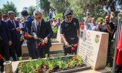 15 Temmuz şehidi polis memuru için anma töreni