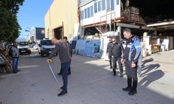 Kepez’de hurdacılar sitesinde yaya ve trafik güvenliği denetimi