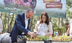 Anneler için en özel hediyeler Konyaaltı'nda hazırlandı