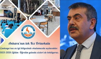 Ankara'da kız ortaokulu açıldı