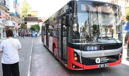 Antalya'da bayramda ücretsiz toplu ulaşım