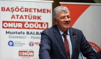 Mustafa Balbay’a 17. Başöğretmen Atatürk Onur Ödülü