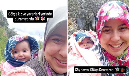 Gündoğmuşlu minik Gökçe’nin köy hayatı çok beğenildi