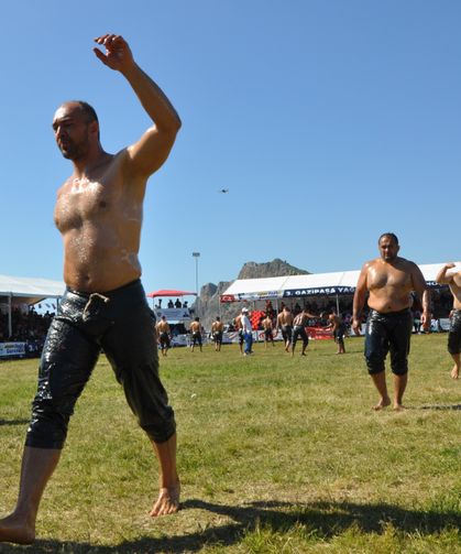 Gazipaşa Yağlı Güreşleri'nin Başpehlivanı Orhan Okulu