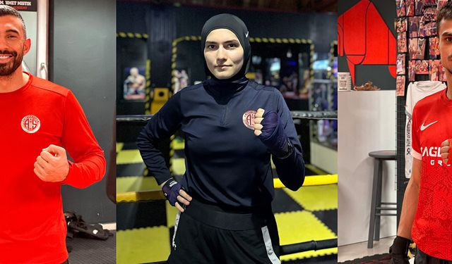Antalyasporlu kick boksörler altın madalya hedefliyor