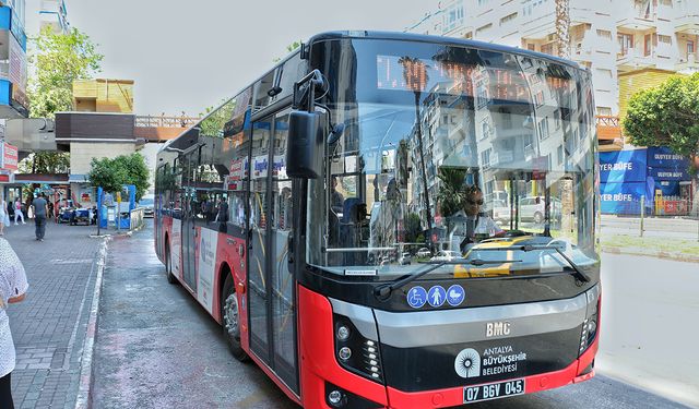 Antalya'da toplu ulaşım araçları 23 Nisan’da ücretsiz