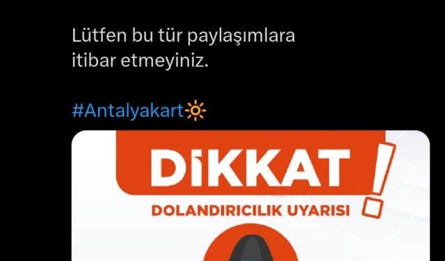 Antalyakart dolandırıcılarına dikkat!