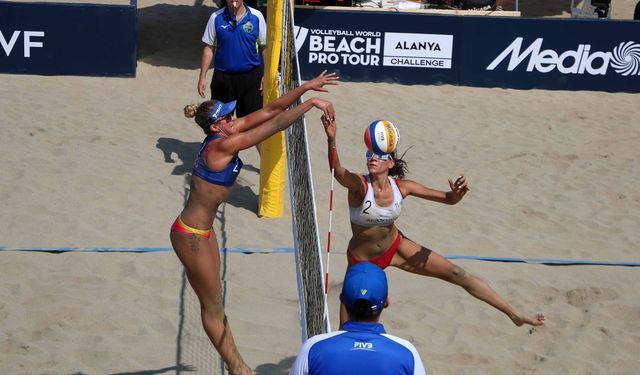 Dünya Plaj Voleybolu Pro Tur'un Alanya etabı başladı