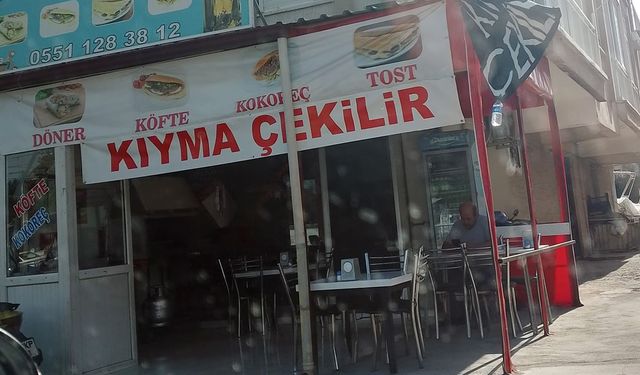 Tekel bayisinde kıyma çekme hizmeti