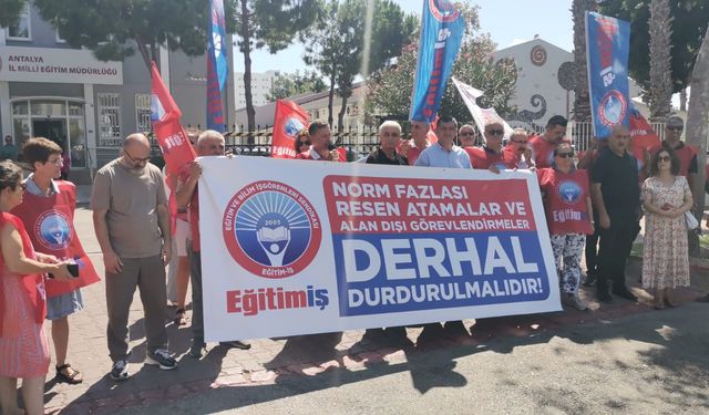 Antalya’da öğretmenlere sürgün gibi atama