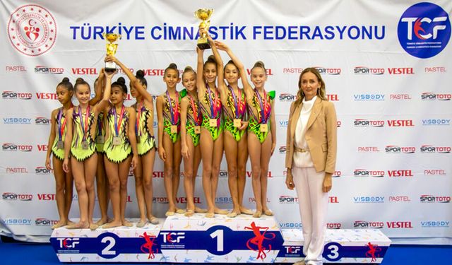 Antalyasporlu küçük cimnastikçiler Türkiye şampiyonu