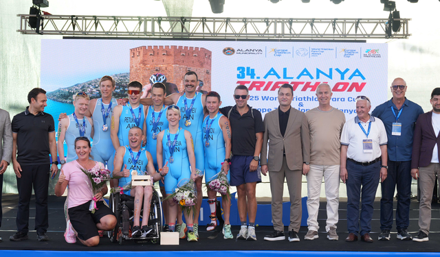 34. Alanya Triatlonu tamamlandı
