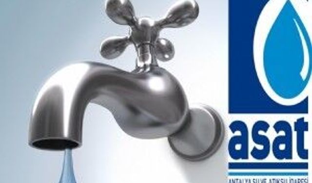 Antalya'da 10 saatlik su kesintisi