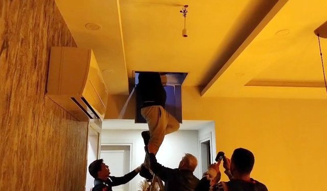19 yıldır aranan şüpheli tavan arasından çıktı