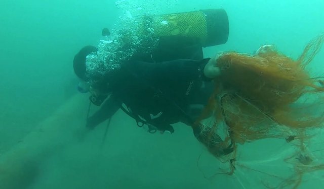 Denizlerdeki hayalet tuzaklar temizlendi