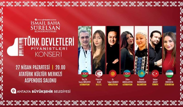 Antalya’da Türk Dünyası piyanistleri aynı sahneyi paylaşacak