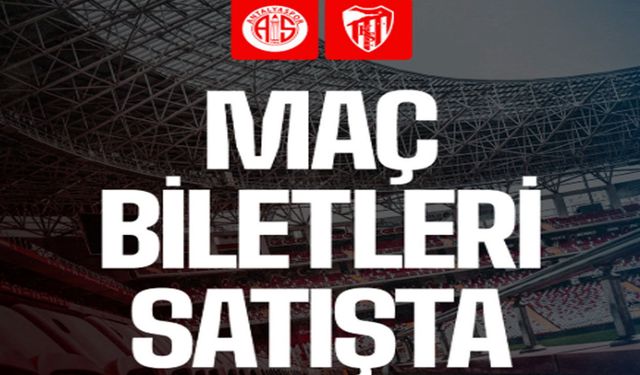 Antalyaspor’dan hayati maça 7 TL’lik çağrı