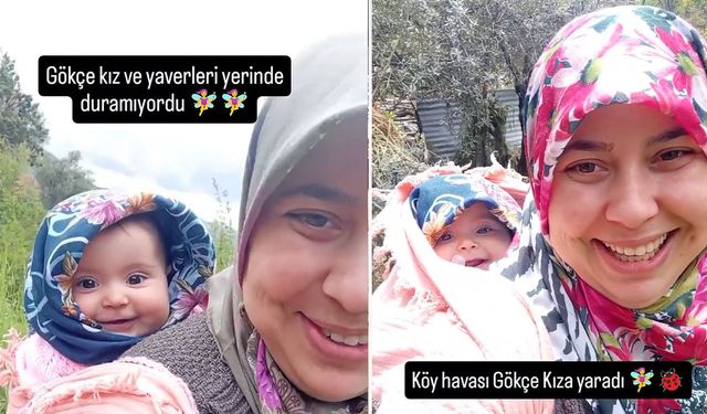 Gündoğmuşlu minik Gökçe’nin köy hayatı çok beğenildi