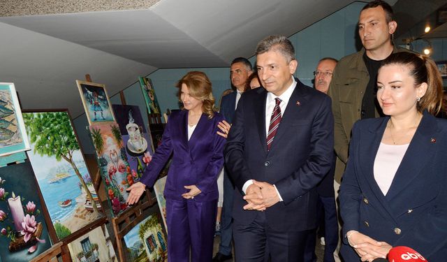 AKHEM kursiyerlerinin el emeği eserleri sergilendi