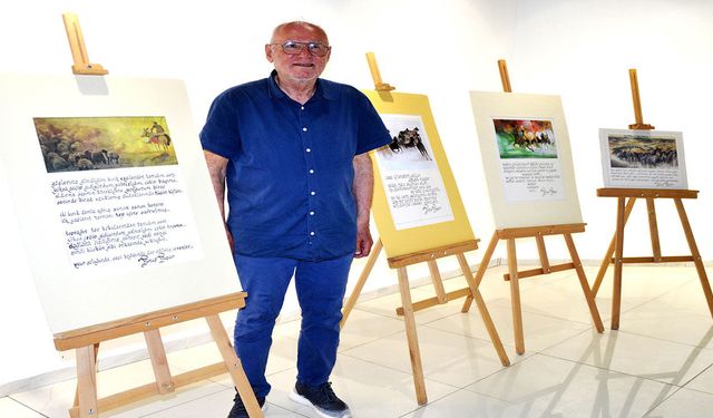 Antalya'da 'resimli şiir' sergisi