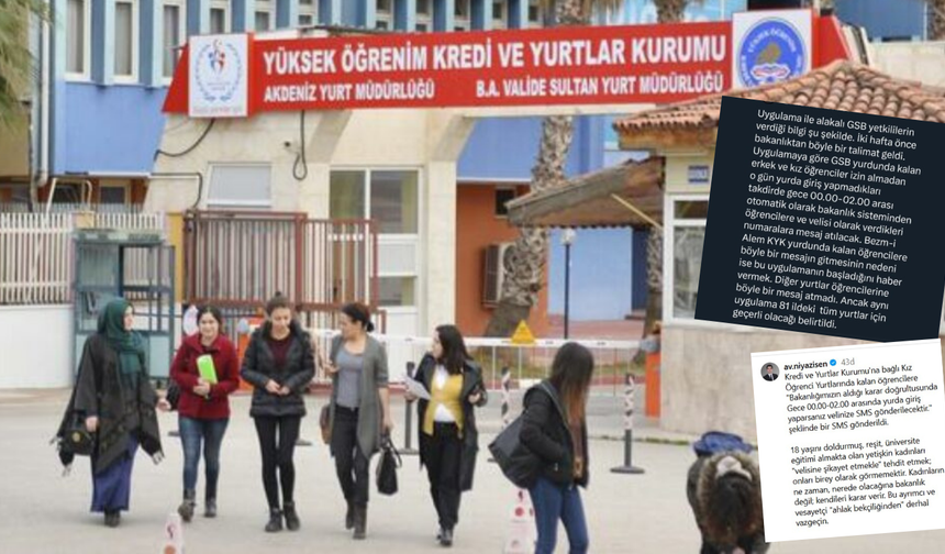 KYK’da yeni “Gece Mesajı” uygulaması tepki çekti: Öğrenci yurda girmeyince aileye SMS