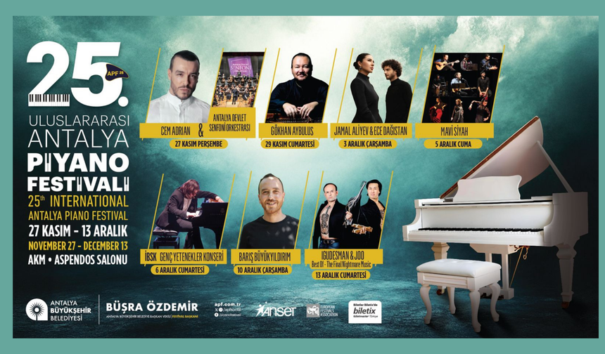 Antalya Piyano Festivali 25. yılında