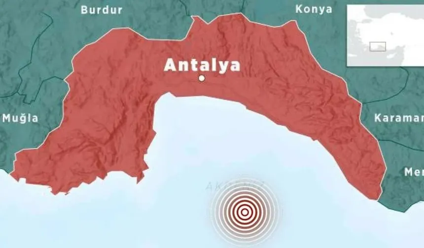 Antalya’da peş peşe depremler: Gece 4.3, öğlen 4.9 ile sarsıldı