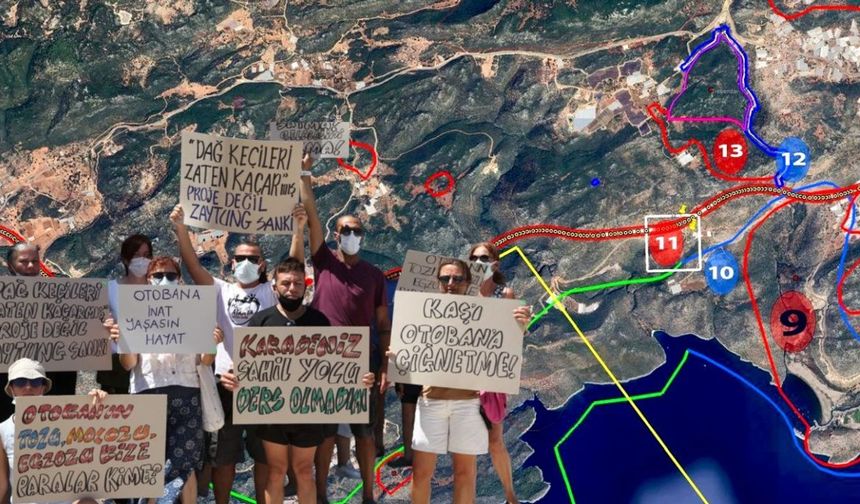 Finike-Demre-Kaş yol projesine mahkemeden iptal