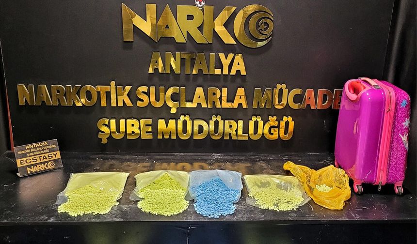 15 bin adet extacy ile yakalandılar