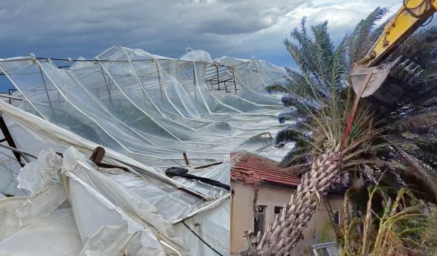 Fırtına Kaş'a zarar verdi