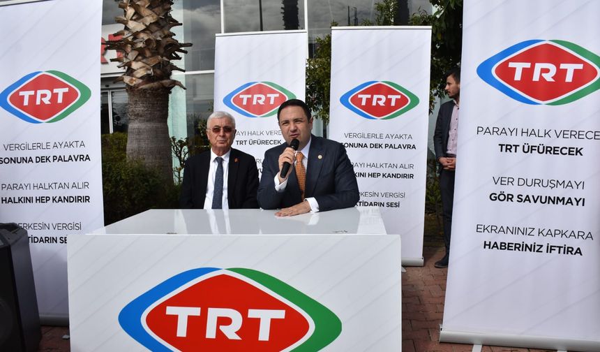 CHP’li Akdoğan  TRT Antalya önünden çağrıda bulundu