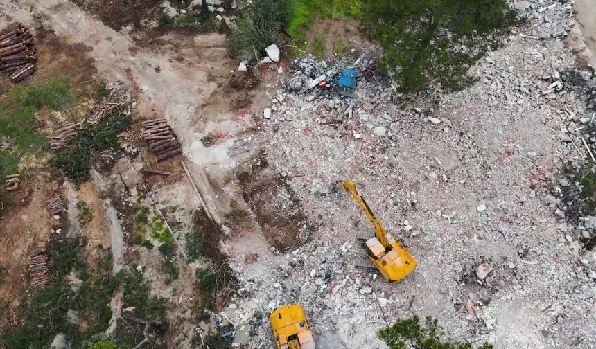 Kemer’de otel uğruna ağaç katliamı!