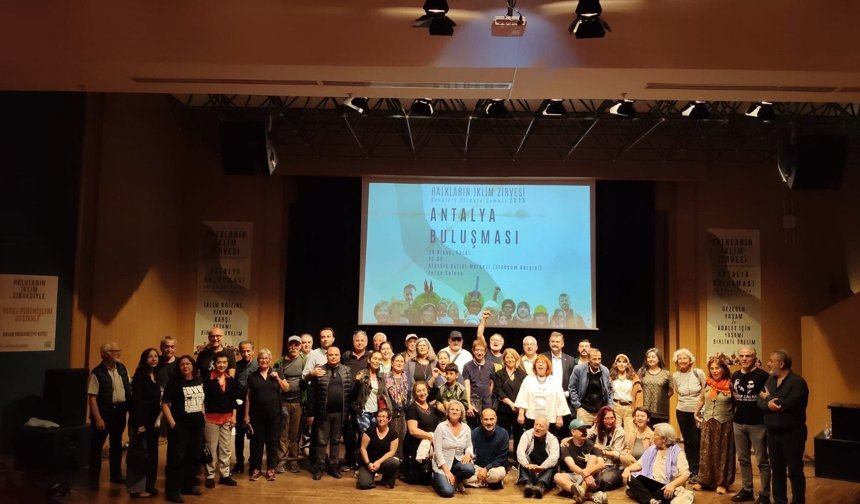 Halkların İklim Zirvesi Antalya ilk buluşmasını gerçekleştirdi