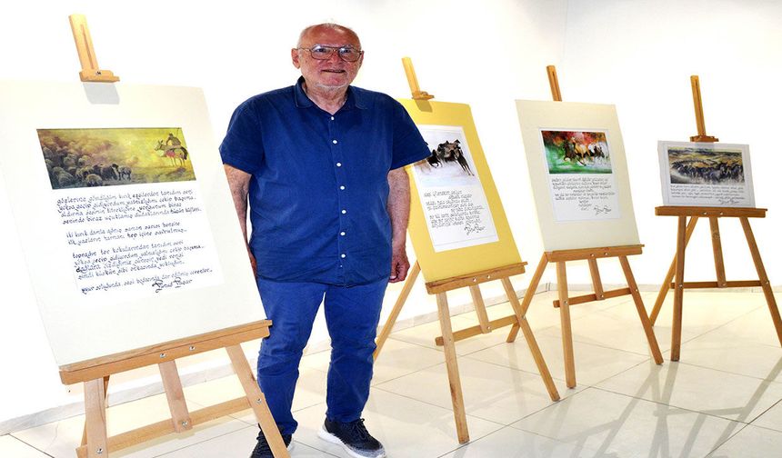 Antalya'da 'resimli şiir' sergisi