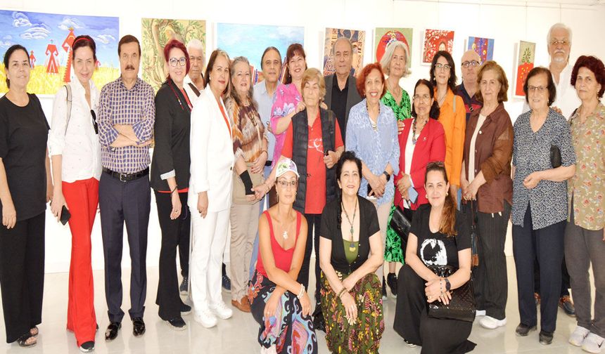 Yörük kilim motifleri tuvallerde yeniden hayat buldu